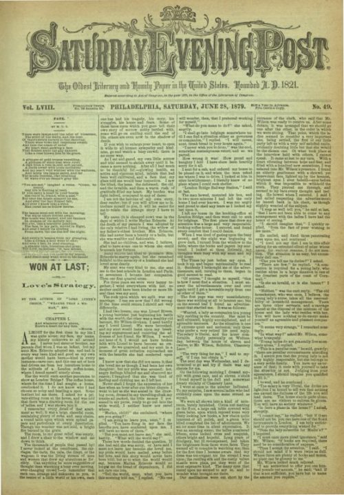 June 28, 1879 | The Saturday Evening Post