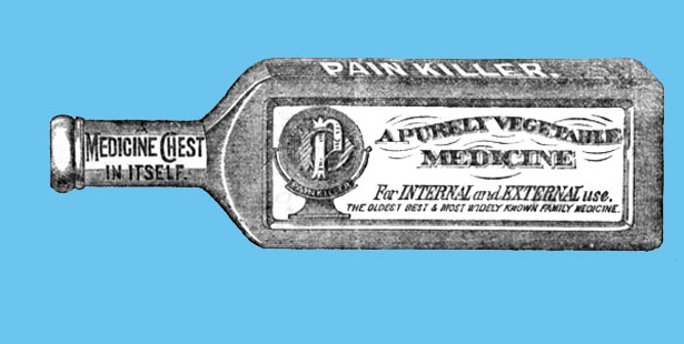 Bottle of 19th-century painkiller