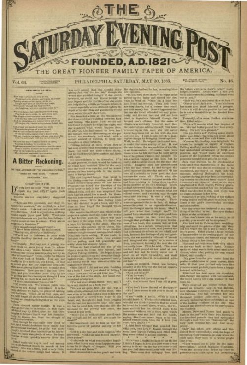 May 30, 1885 Archives | The Saturday Evening Post