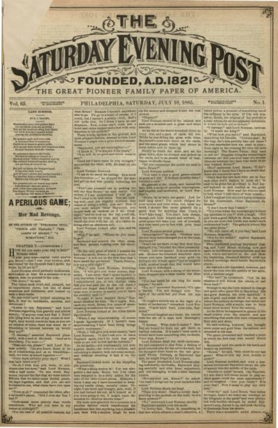 July 18, 1885 | The Saturday Evening Post