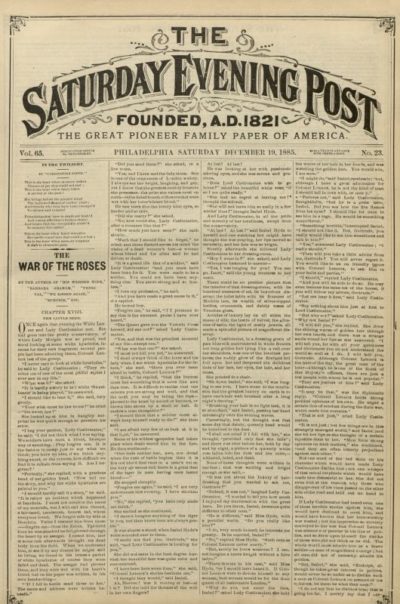 December 19, 1885 Archives | The Saturday Evening Post