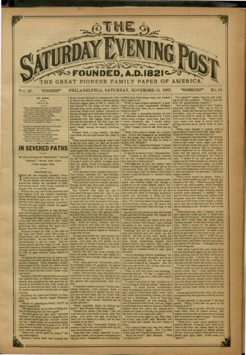 November 12, 1887 Archives | The Saturday Evening Post