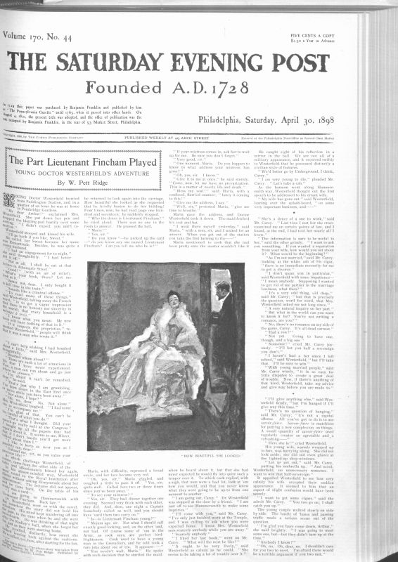 April 30, 1898 The Saturday Evening Post
