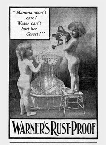 children pouring water on corset