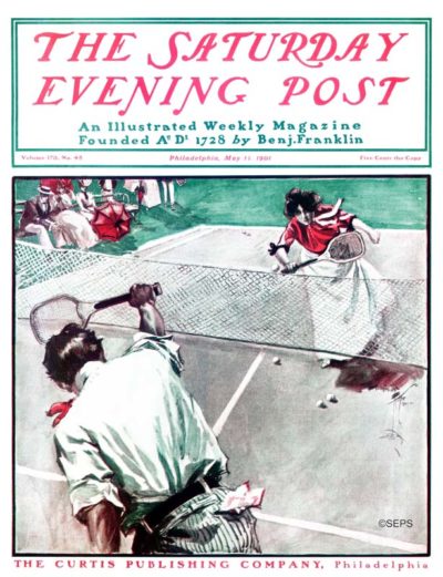 Tennis Match The Saturday Evening Post