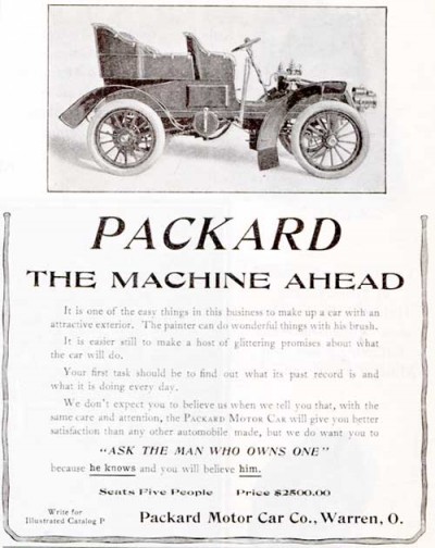 Packard Car Ad April 25, 1903