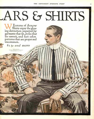 "Arrow Collars and Shirts” by J.C. Leyendecker from November 8, 1930