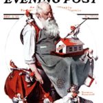 Elves finish toys while Santa sleeps