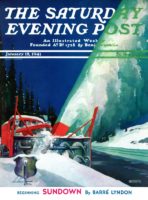 Post cover depicting a snow plow clearing a highway of snow.