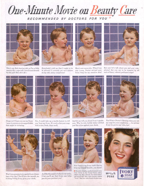 Photos of a baby enjoying a bubble bath