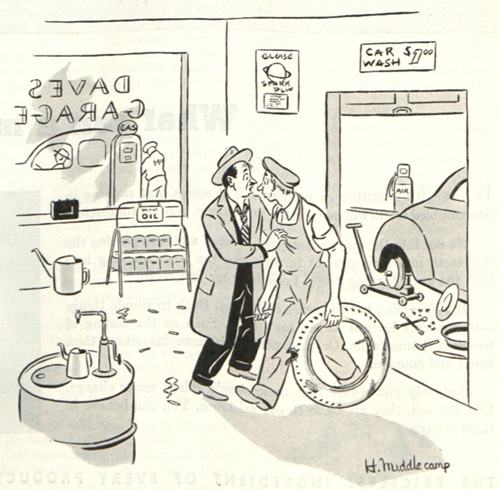 “Tell me, Dave — she gonna be okay?”H. Middlecamp; March 14, 1942