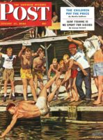 Throwing camp counselor in the lake