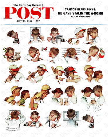 A Day in the Life of a Boy by Norman Rockwell May 24, 1952