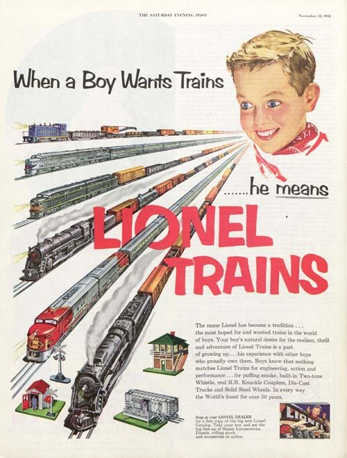 Lionel Train Cars Set Retro Conductor Railroad Retro Advertising Sign Wall Clock 