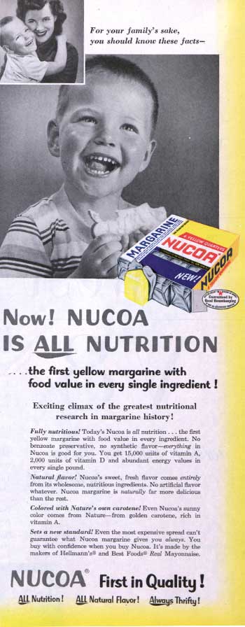 Mother and child smiling in Nucoa advertisement