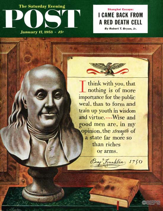 Bust of Ben Franklin