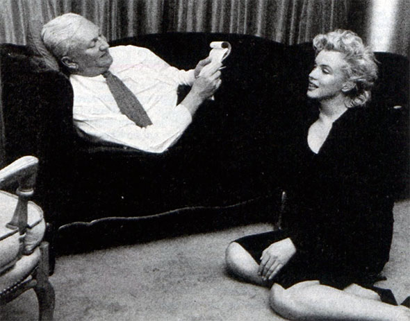 Pete Martin and Marilyn Monroe