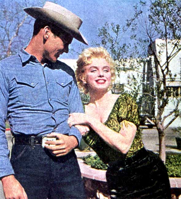 Don Murray and Marilyn Monroe