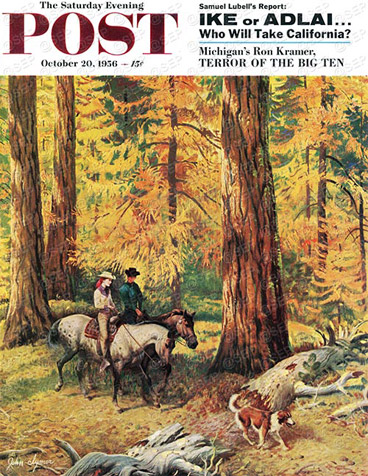 Fall Horseback Ride by John Clymer October 20, 1956