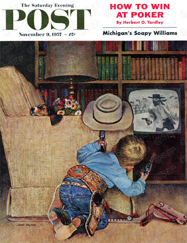 Good Guys Wear White Hats by John Falter November 9, 1957