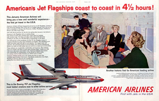 1958 advertisement for American Airlines
