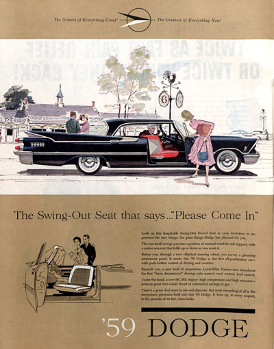 1958 advertisement for Dodge