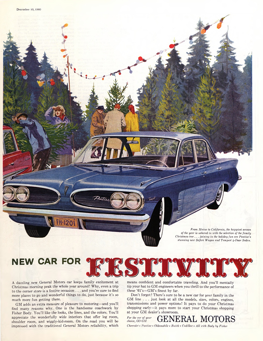 Advertisment for a General Motors sedan.