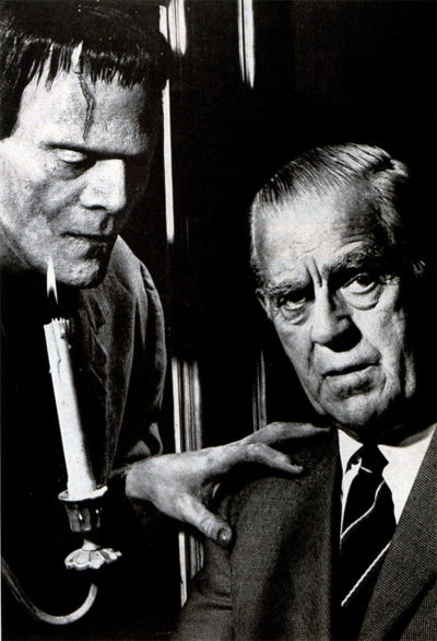 Boris Karloff and his monster