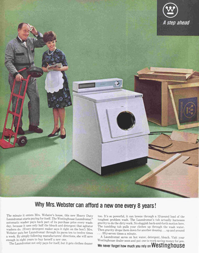 1963 Westinghouse Washing Machine advertisement 