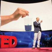 Chemistry teacher Ramsey Musallam gives a TED talk.