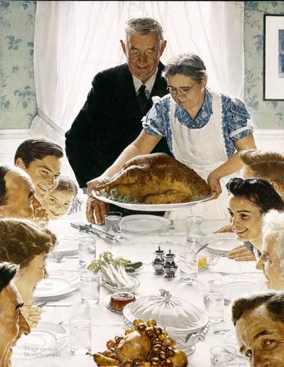 Freedom from Want, March 6, 1943, Norman Rockwell