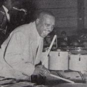 Lionel Hampton playing drums