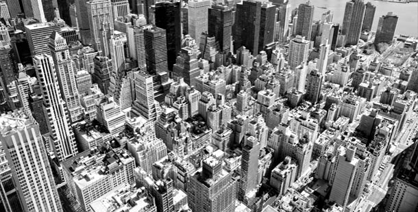 Arial view of Manhattan