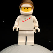 Lego man on moon