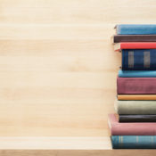 Books on a shelf