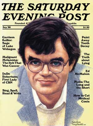 Garrison Keillor on the cover of The Saturday Evening Post