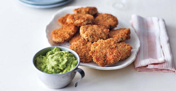 Asian Shrimp Cakes with Avacado Dipping Sauce