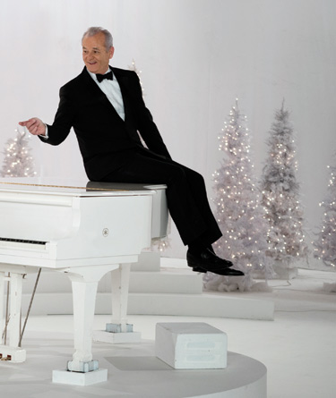 Bill Murray on a piano