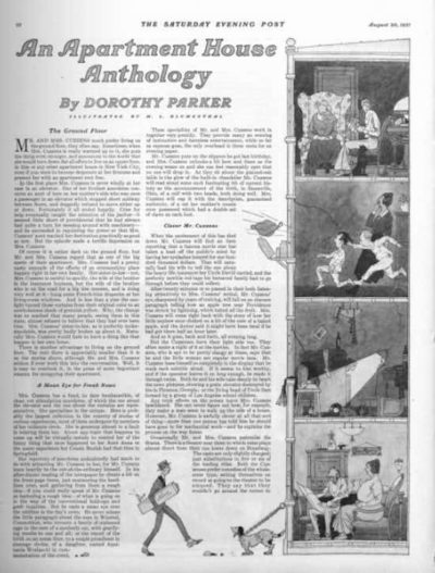 First page of a magazine story