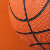Detail of a basketball