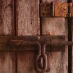 Close-up of a wooden door