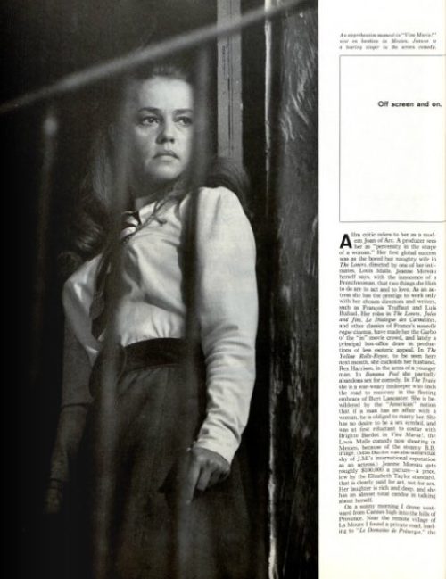 Jeanne Moreau archive page
