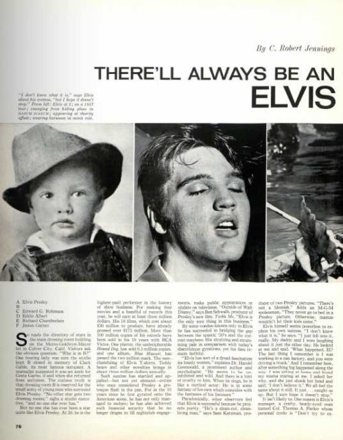 Elvis archive page