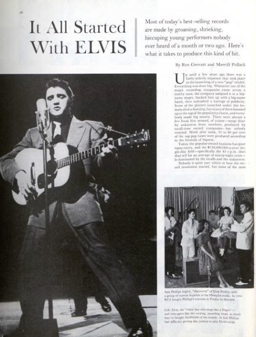 Elvis archive page