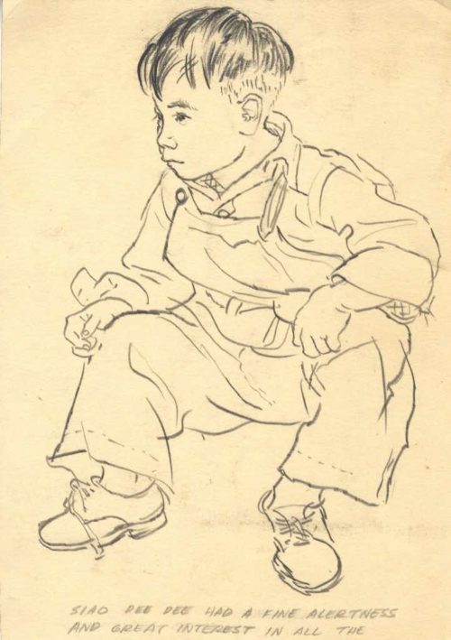 Drawing of a toddler