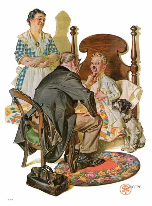 Doctor making a house call