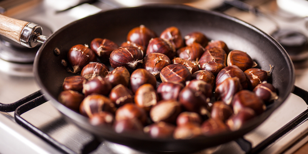 Chestnuts in a pot