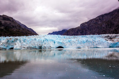 A ground-view of the Margerie Glacier