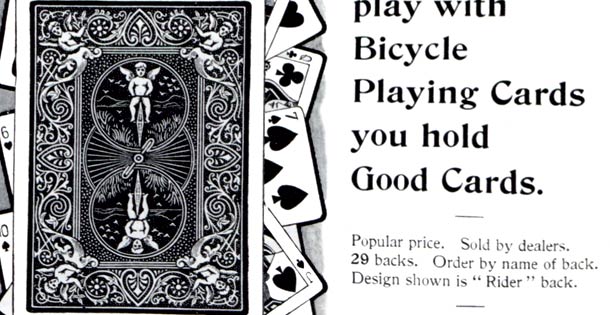 Bicycle playing cards history cheap