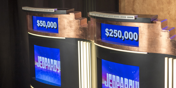 Jeopardy podiums